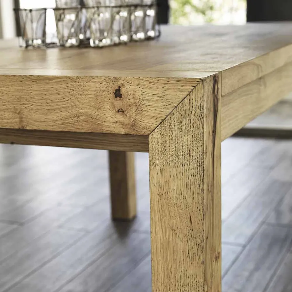 Stół dębowy Ciro o wysokości do 240 cm Viadurini