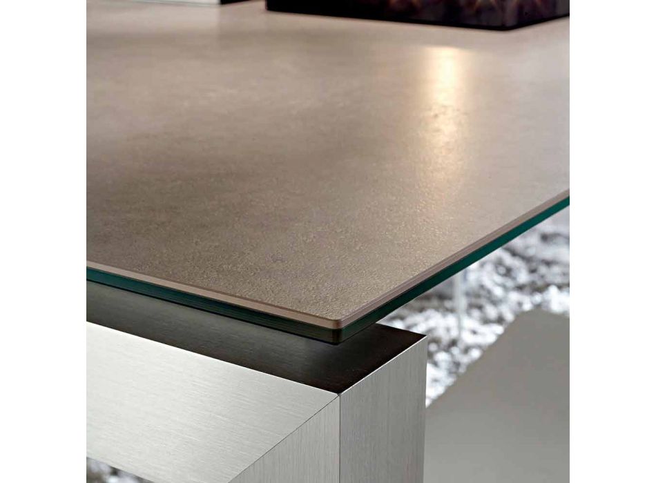 Stół rozkładany do 240 cm z laminatu Made in Italy - Monolith Viadurini