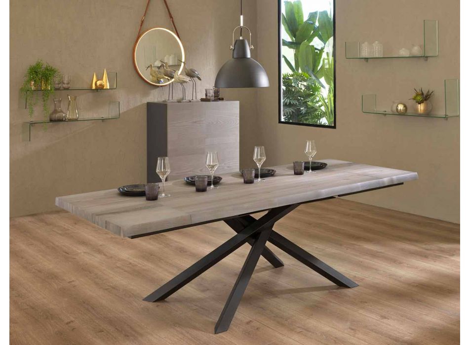 Stół rozkładany do 240 cm z drewna Made in Italy - Xino Viadurini