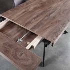 Stół rozkładany do 260 cm z drewna melaminowego i metalu - Lukas Viadurini