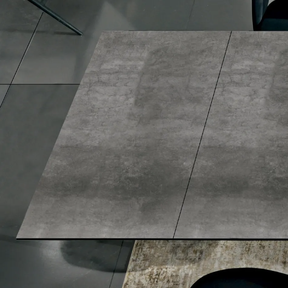 Rozkładany stół do jadalni do 278 cm z laminatu Made in Italy - Settimmio Viadurini