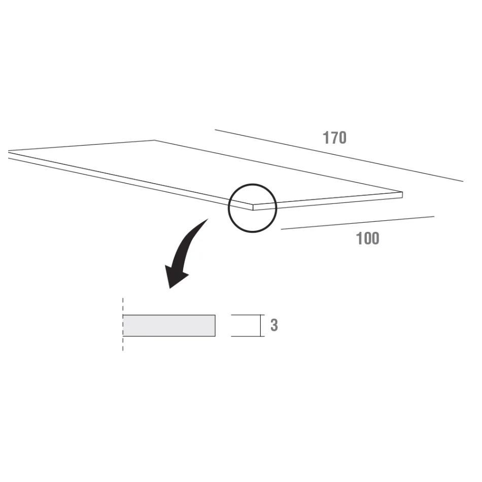 Rozkładany stół do jadalni do 280 cm w Fenix Made in Italy - Eolo Viadurini