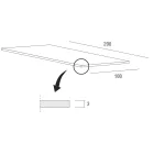 Rozkładany stół do jadalni do 280 cm w Fenix Made in Italy - Eolo Viadurini