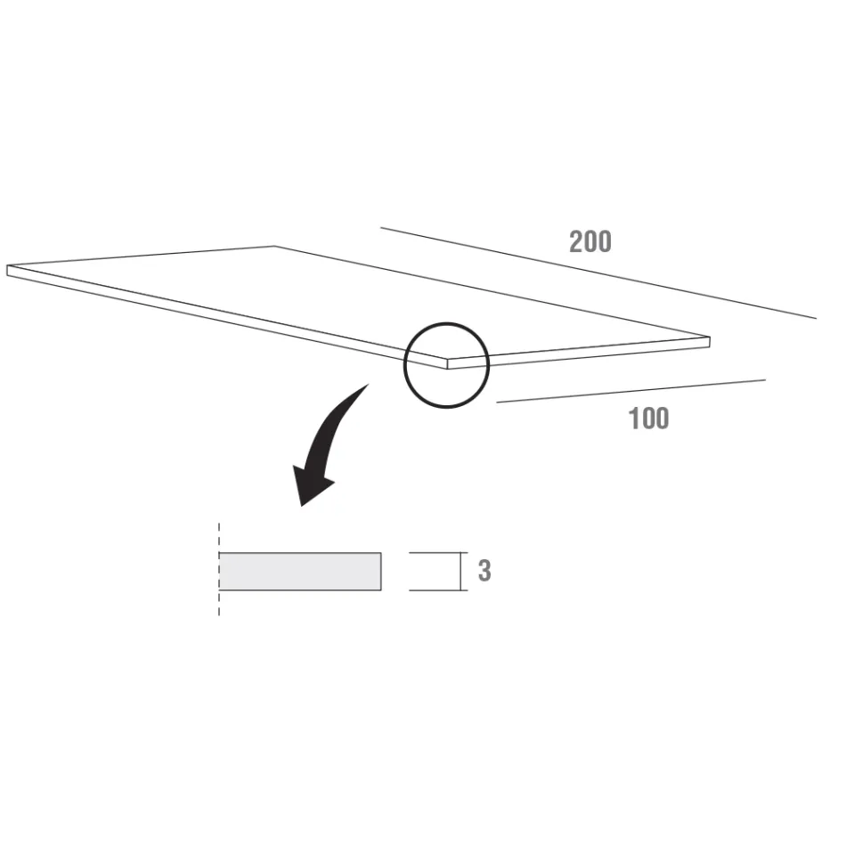 Rozkładany stół do jadalni do 280 cm w Fenix Made in Italy - Eolo Viadurini