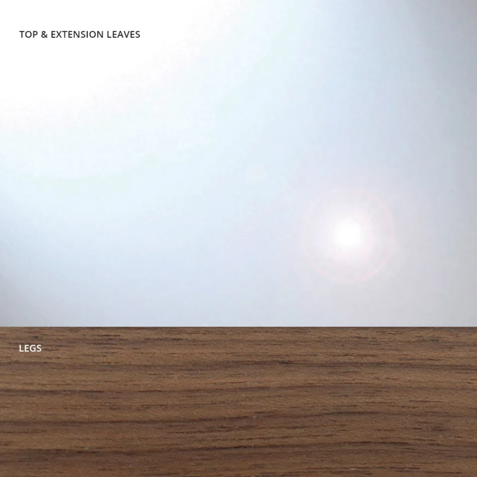 Rozkładany stół do jadalni do 280 cm ze szkła Made in Italy - Antimo Viadurini