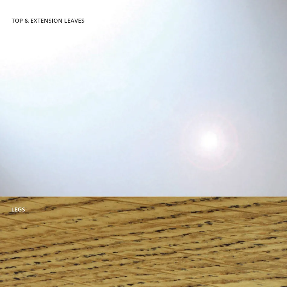 Rozkładany stół do jadalni do 280 cm ze szkła Made in Italy - Antimo Viadurini