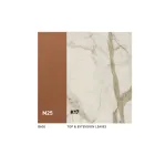 Rozkładany stół jadalny do 280 lub 298 cm Ceramika Metal - Revia Viadurini