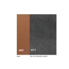 Rozkładany stół jadalny do 280 lub 298 cm Ceramika Metal - Revia Viadurini