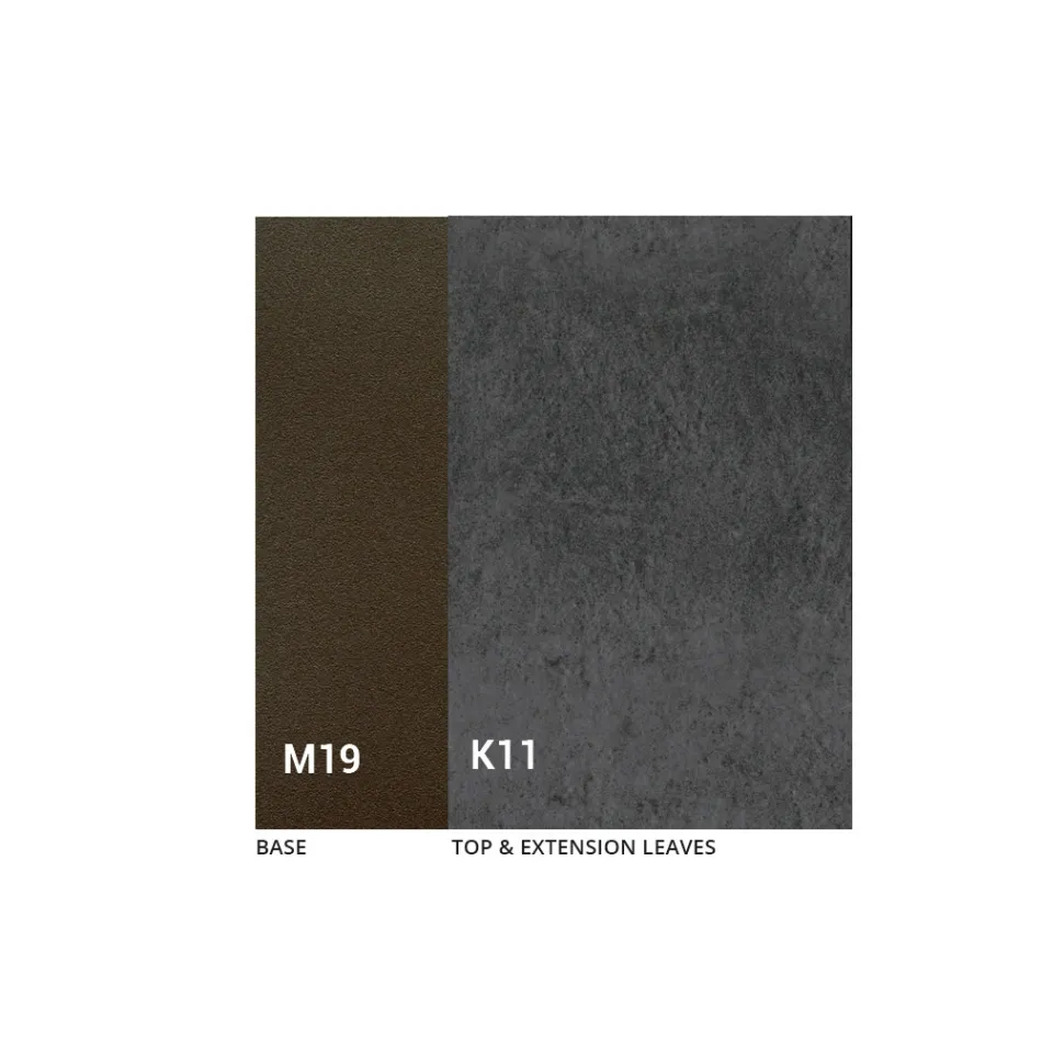 Rozkładany stół jadalny do 280 lub 298 cm z blatem ceramicznym - Nomia Viadurini