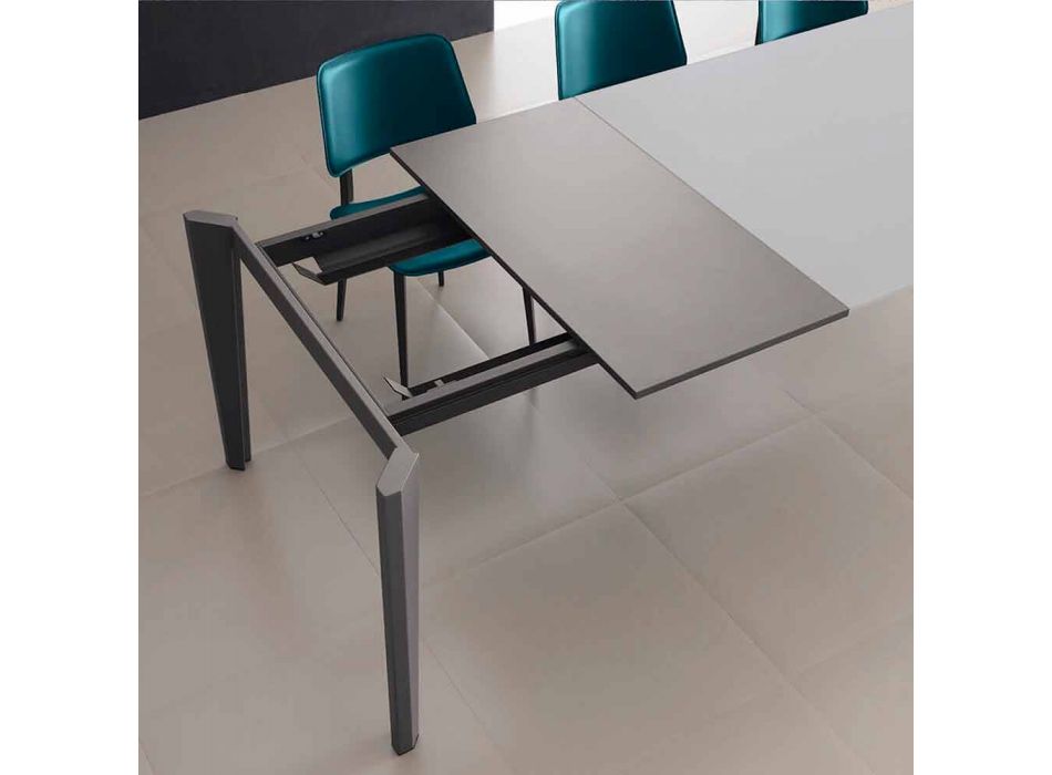 Stół rozkładany do 290 cm z kryształu Made in Italy - Polonio Viadurini