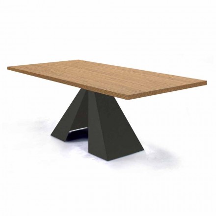 Rozkładany stół do jadalni do 300 cm z drewna Made in Italy - Dalmacja Viadurini
