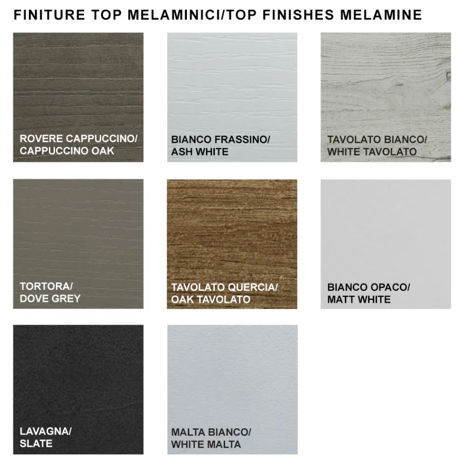 Rozkładany stół do jadalni do 310 cm z melaminy Made in Italy - lata siedemdziesiąte Viadurini