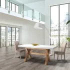 Rozkładany Stół Jadalny do 315 cm z Litego Drewna - Massimo Viadurini