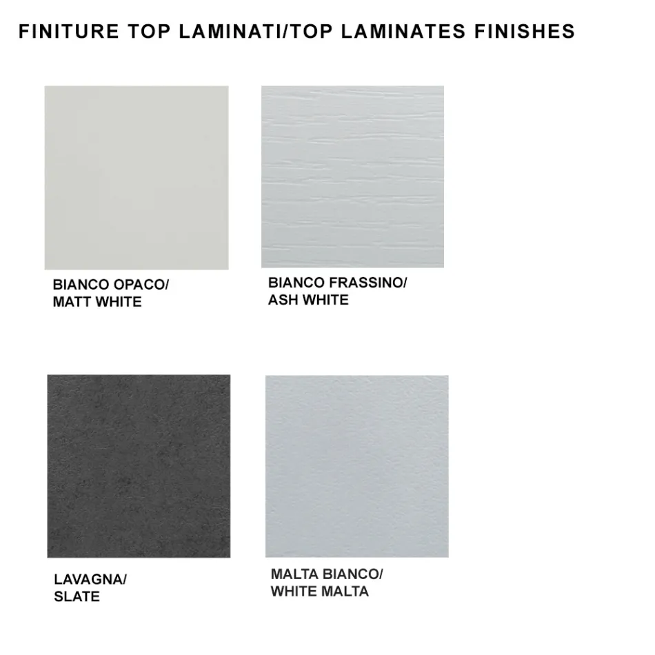 Rozkładany stół jadalny do 450 cm z laminatu Wyprodukowano we Włoszech - Salentino Viadurini