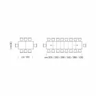 Rozkładany stół do jadalni do 450 cm z laminatu Made in Italy - Salentino Viadurini