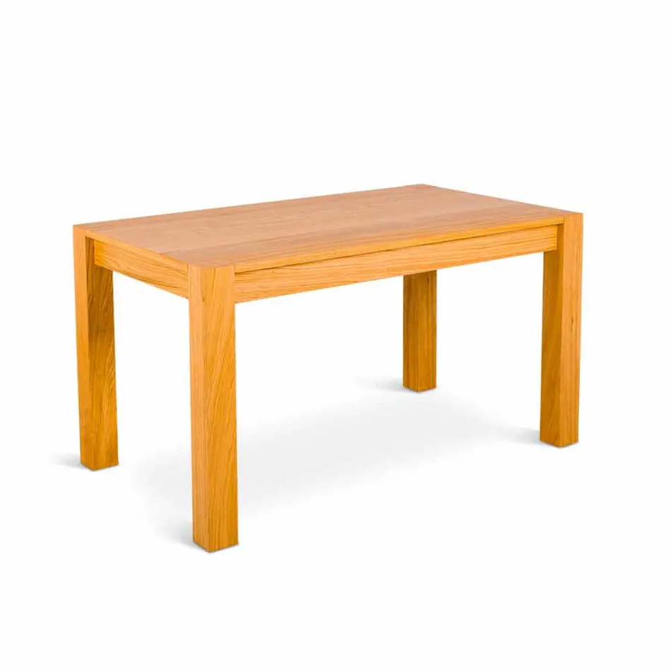 Rozkładany stół w Phaedrus dębu, wykonane we Włoszech Viadurini