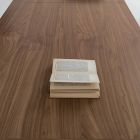 Rozkładany stół do jadalni z okleiną drewnianą Różne wykończenia - Gerry Viadurini
