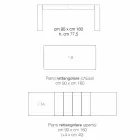 Rozkładany stół jadalny z drewna melaminowego wyprodukowany we Włoszech, Oky Viadurini