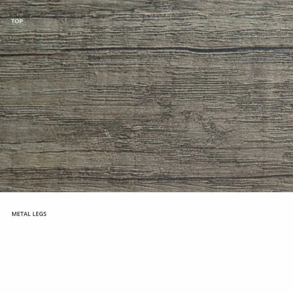 Wysuwany stół jadalny z melaminy wykonany we Włoszech, Dionigi Viadurini