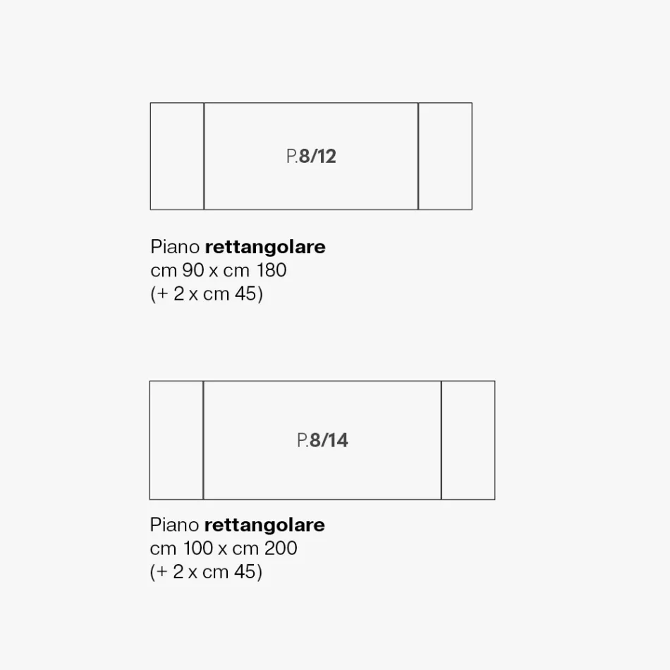 Rozkładany stół do jadalni z metalu i ceramiki szklanej Made in Italy - Circe Viadurini