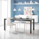 stół szklany stolik i metalu Oddo Viadurini