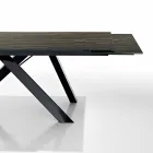 Wysuwany stół ze szkła ceramicznego wyprodukowany we Włoszech, Wilmer Viadurini