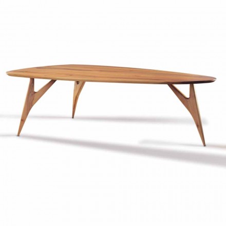 Stół do jadalni Artisan z litego drewna orzechowego Made in Italy - Nocino Viadurini