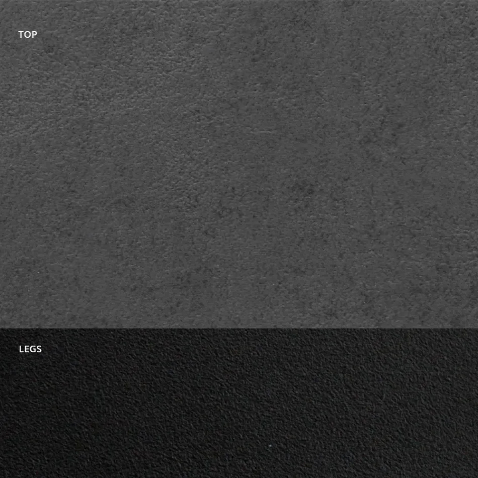 Stół do jadalni z blatem w kształcie beczki z laminatu HPL Made in Italy - Grotta Viadurini