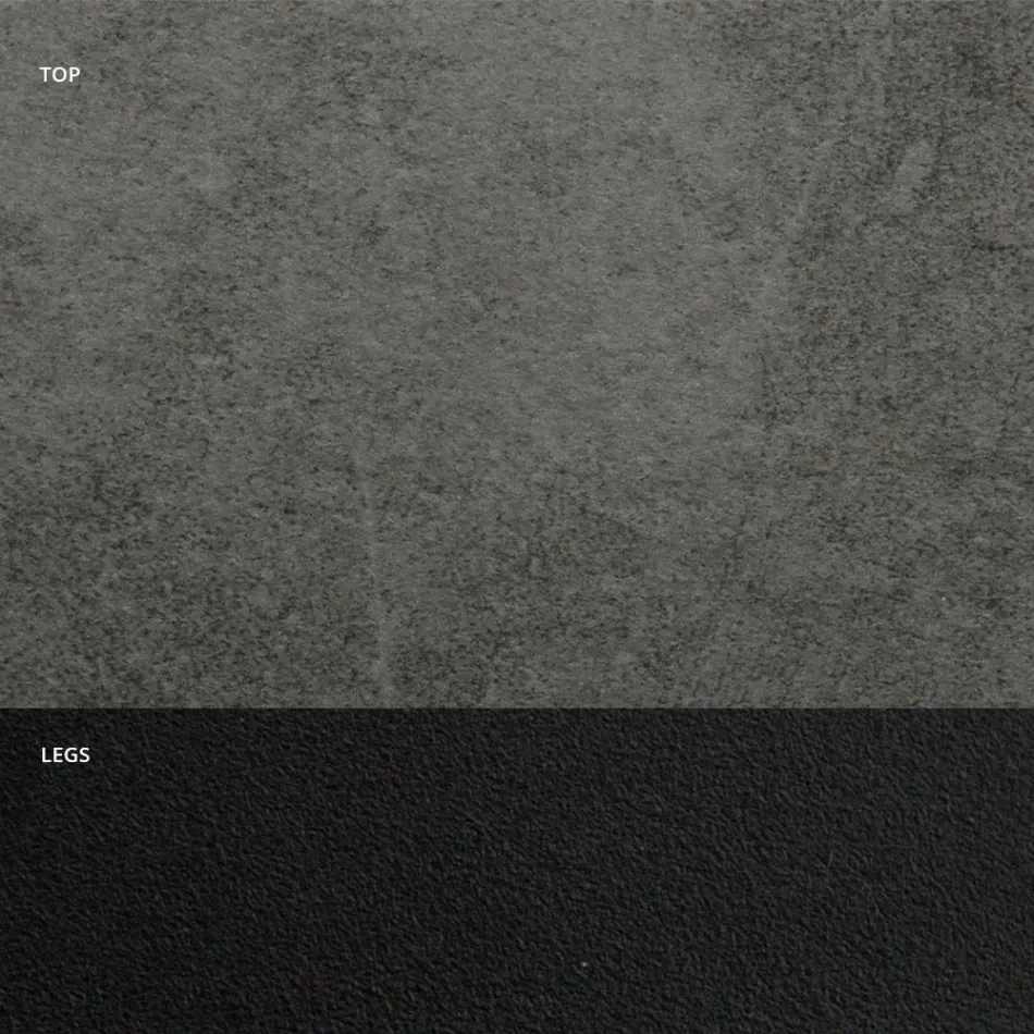 Stół do jadalni z blatem w kształcie beczki z laminatu HPL Made in Italy - Grotta Viadurini