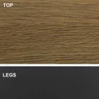 Stół do jadalni z blatem w kształcie beczki z laminatu HPL Made in Italy - Settimmio Viadurini