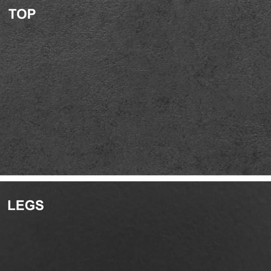 Stół do jadalni z blatem w kształcie beczki z laminatu HPL Made in Italy - Settimmio Viadurini