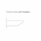 Stół do jadalni z blatem w kształcie beczki z laminatu HPL Made in Italy - Settimmio Viadurini