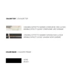 Stół do jadalni z ceramicznym blatem z efektem marmuru Made in Italy - Mirco Viadurini