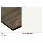 Stół do jadalni z blatem HPL i metalową podstawą Made in Italy - Aresto Viadurini