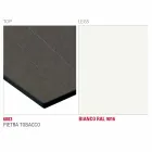 Stół do jadalni z blatem HPL i metalową podstawą Made in Italy - Aresto Viadurini