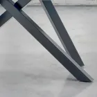 Stół do jadalni z blatem z fornirowanego drewna Made in Italy - Settimmio Viadurini