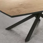 Stół do jadalni z blatem z forniru dębowego Made in Italy - Antonino Viadurini