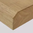 Stół do jadalni z blatem z litego drewna i metalową podstawą - Ibisco Viadurini