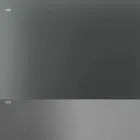 Stół do jadalni z przydymionym szklanym blatem i metalową podstawą 4 wymiary - Speck Viadurini