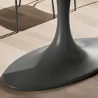 Wysokiej jakości stół do jadalni z blatem ze szkła lakierowanego Made in Italy - Brontolo Viadurini