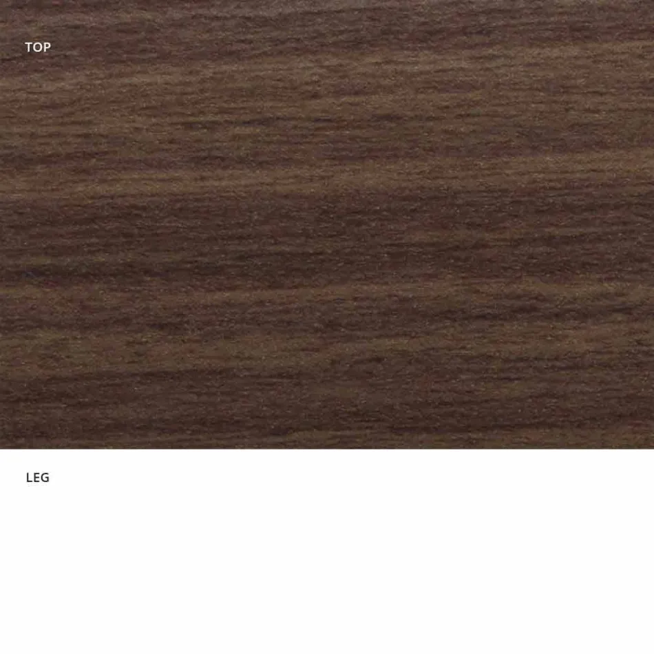 Stół do jadalni z owalnym blatem z laminatu HPL Made in Italy - dolary Viadurini