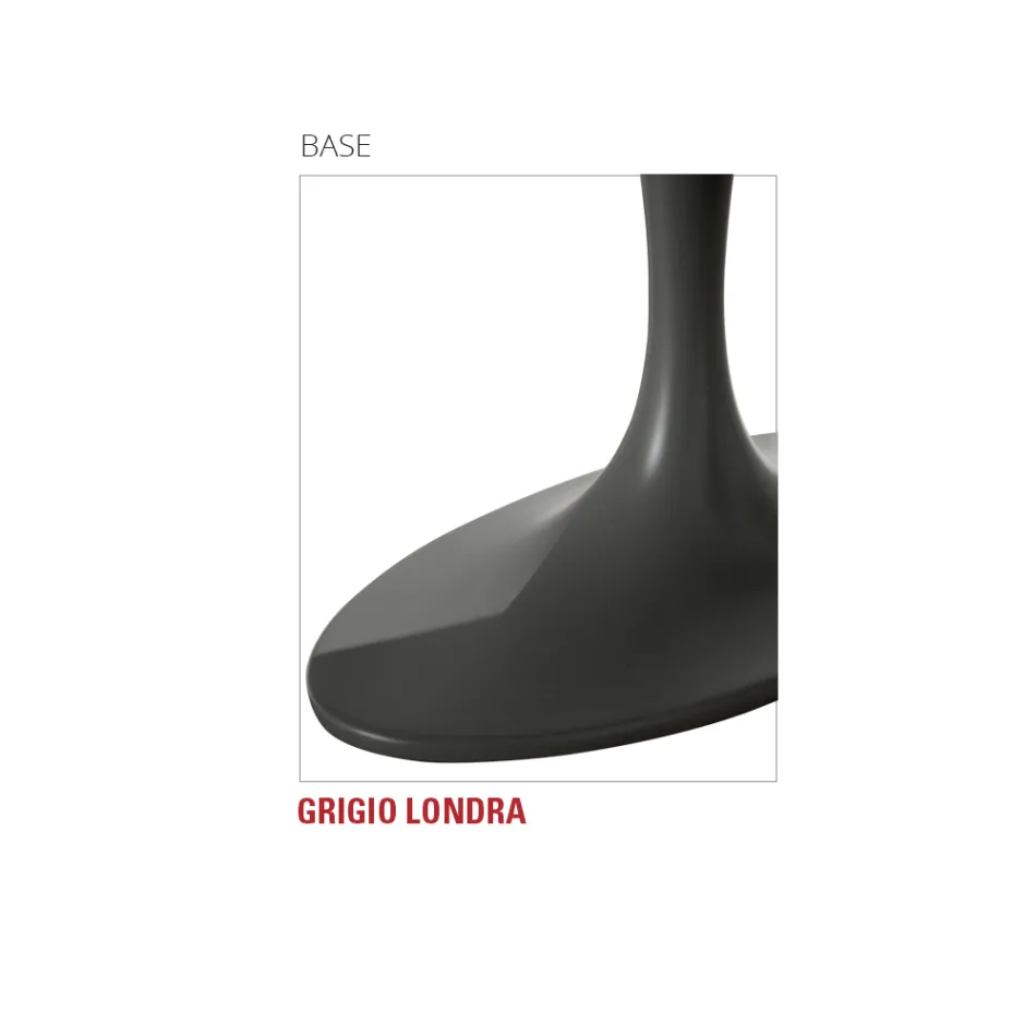 Stół do jadalni z owalnym blatem ze sklejki Made in Italy - Brontolo Viadurini