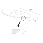 Stół do jadalni z owalnym blatem ze sklejki Made in Italy - Brontolo Viadurini