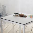 Stół do jadalni z kwadratowym blatem warstwowym Made in Italy - Rondo Viadurini