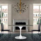 Stół do jadalni z okrągłym blatem z wysokiej jakości Fenix Made in Italy - dolary Viadurini