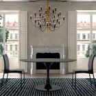Stół do jadalni z okrągłym blatem z wysokiej jakości Fenix Made in Italy - dolary Viadurini
