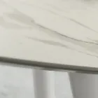 Stół do jadalni z okrągłym blatem z laminatu Made in Italy - Lingotto Viadurini