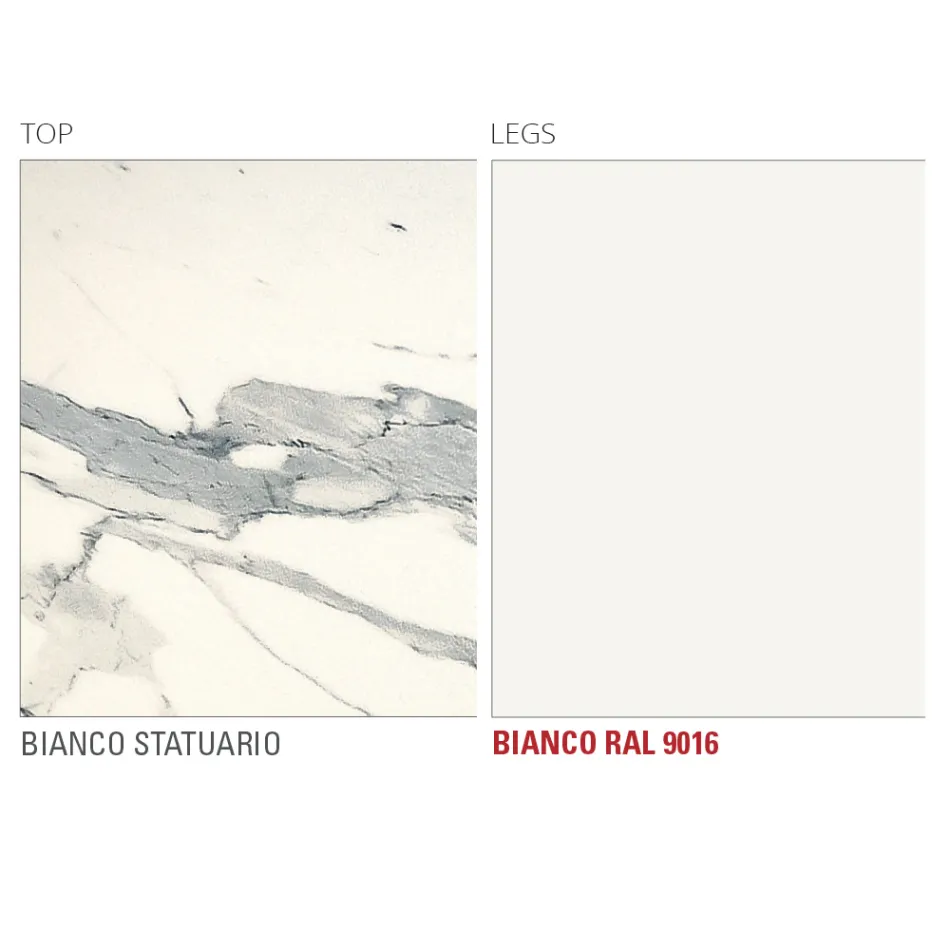 Stół do jadalni z okrągłym blatem z laminatu Made in Italy - Lingotto Viadurini