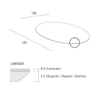 Stół do jadalni z okrągłym blatem z laminatu Made in Italy - Lingotto Viadurini