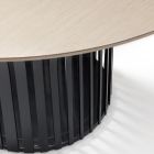 Stół do jadalni z okrągłym drewnianym blatem Made in Italy - Alfero Viadurini